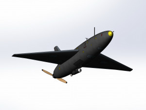 Iranian kamikaze drone Arash-2 3D Model
