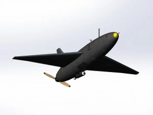 Iranian kamikaze drone Arash-2 3D Model