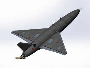 Iranian kamikaze drone Arash-2 3D Model