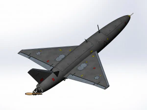 Iranian kamikaze drone Arash-2 3D Model