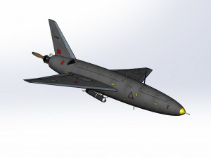 Iranian kamikaze drone Arash-2 3D Model