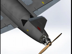 Iranian kamikaze drone Arash-2 3D Model