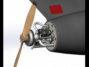 Iranian kamikaze drone Arash-2 3D Model