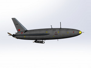 Iranian kamikaze drone Arash-2 3D Model