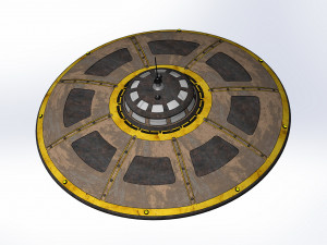 anti-gravity flying ship of Nikola Tesla Modelo 3D