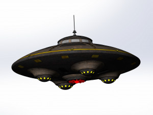 anti-gravity flying ship of Nikola Tesla Modelo 3D
