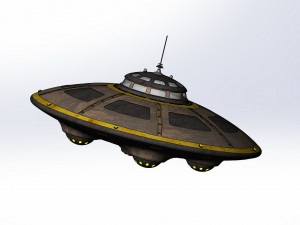 anti-gravity flying ship of Nikola Tesla Modelo 3D