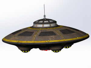 anti-gravity flying ship of Nikola Tesla Modelo 3D
