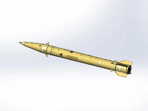 Of a short-range ballistic missile 3D Model