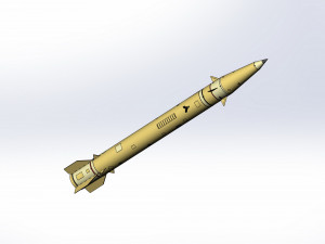 Of a short-range ballistic missile Modelo 3D