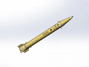 Of a short-range ballistic missile 3D Model