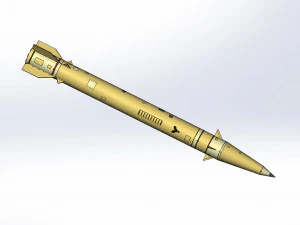Of a short-range ballistic missile 3D Model