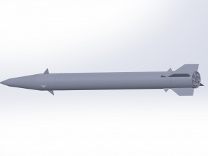 Of a short-range ballistic missile Modelo 3D