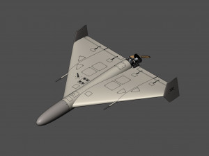The most accurate of the barrage kamikaze drone Shahed 136 3D Model