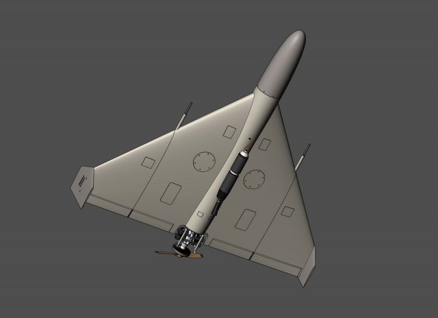 The most accurate of the barrage kamikaze drone Shahed 136 3D Model in ...