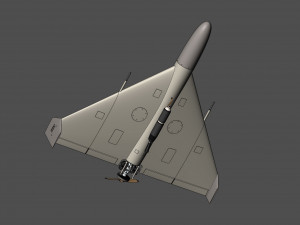 The most accurate of the barrage kamikaze drone Shahed 136 3D Model