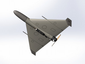 The most accurate of the barrage kamikaze drone Shahed 136 3D Model