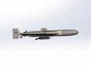 O mais preciso do drone kamikaze de barragem Shahed 136 Modelo 3D