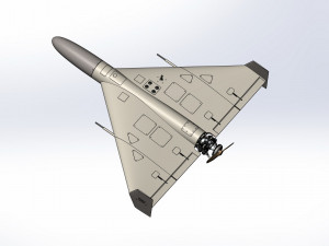 The most accurate of the barrage kamikaze drone Shahed 136 3D Model