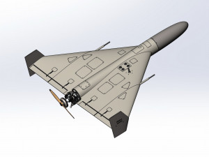 The most accurate of the barrage kamikaze drone Shahed 136 3D Model