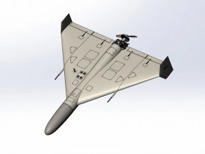 O mais preciso do drone kamikaze de barragem Shahed 136 Modelo 3D