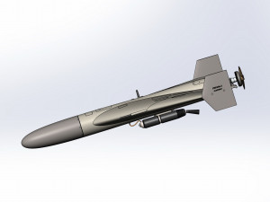 The most accurate of the barrage kamikaze drone Shahed 136 3D Model