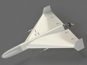 O mais preciso do drone kamikaze de barragem Shahed 136 Modelo 3D