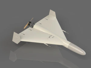 O mais preciso do drone kamikaze de barragem Shahed 136 Modelo 3D