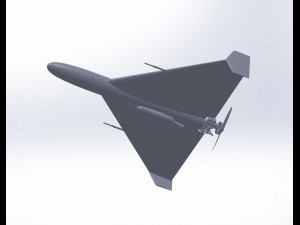 The most accurate of the barrage kamikaze drone Shahed 136 3D Model