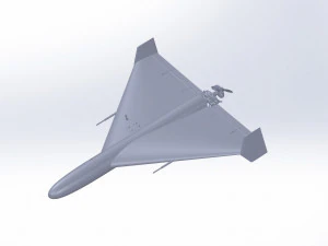 O mais preciso do drone kamikaze de barragem Shahed 136 Modelo 3D
