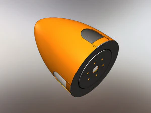 of a three-blade propeller for light aircraft 3D Model