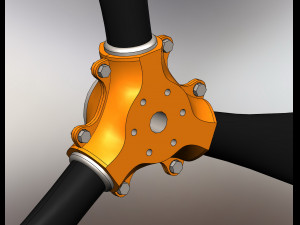 of a three-blade propeller for light aircraft Modèle 3D