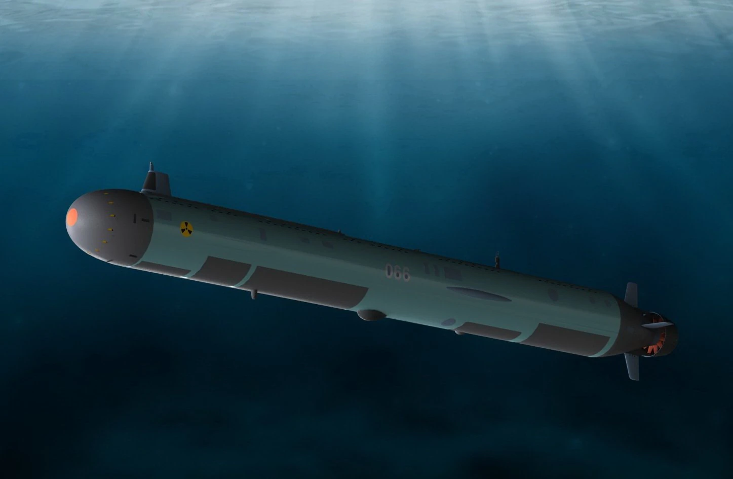 of the continued development of the Russian autonomous nuclear torpedo Poseidon 2M39 3D Model .c4d .max .obj .3ds .fbx .stl .blend 