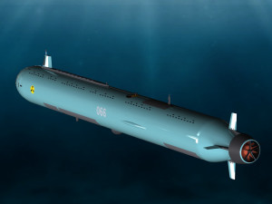 of the continued development of the Russian autonomous nuclear torpedo Poseidon 2M39 Modèle 3D