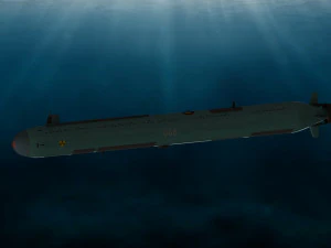 of the continued development of the Russian autonomous nuclear torpedo Poseidon 2M39 3D Model