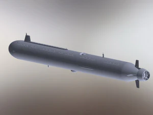of the continued development of the Russian autonomous nuclear torpedo Poseidon 2M39 3D Model