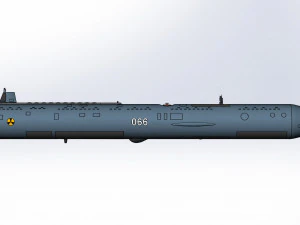 of the continued development of the Russian autonomous nuclear torpedo Poseidon 2M39 3D Model
