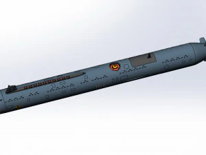 of the continued development of the Russian autonomous nuclear torpedo Poseidon 2M39 3D Model