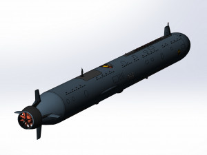 of the continued development of the Russian autonomous nuclear torpedo Poseidon 2M39 Modèle 3D
