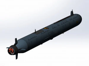 of the continued development of the Russian autonomous nuclear torpedo Poseidon 2M39 3D Model