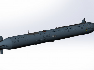 of the continued development of the Russian autonomous nuclear torpedo Poseidon 2M39 Modèle 3D