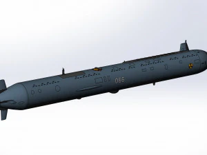 of the continued development of the Russian autonomous nuclear torpedo Poseidon 2M39 3D Model