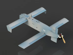 Drone de ataque ucraniano UAV-kamikaze AQ400 Scythe Modelo 3D