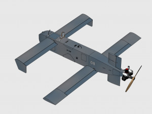 Ukrainian attack drone UAV-kamikaze AQ400 Scythe 3D Модель