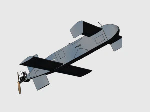 Drone de ataque ucraniano UAV-kamikaze AQ400 Scythe Modelo 3D