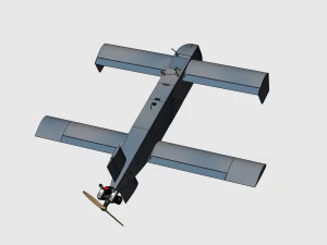 Drone de ataque ucraniano UAV-kamikaze AQ400 Scythe Modelo 3D