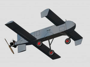 Drone de ataque ucraniano UAV-kamikaze AQ400 Scythe Modelo 3D