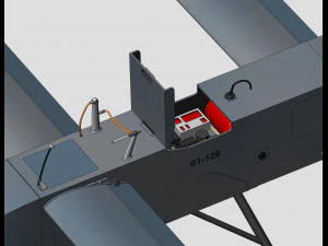 Drone de ataque ucraniano UAV-kamikaze AQ400 Scythe Modelo 3D