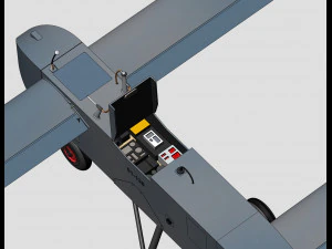 Drone de ataque ucraniano UAV-kamikaze AQ400 Scythe Modelo 3D