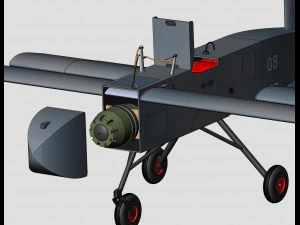 Drone de ataque ucraniano UAV-kamikaze AQ400 Scythe Modelo 3D